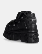 NEW ROCK Кожени маратонки Negro + Nomada Negro + Tower Negro Lateral E-14 в черно M-106-S29