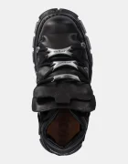 NEW ROCK Кожени маратонки Negro + Nomada Negro + Tower Negro Lateral E-14 в черно M-106-S29