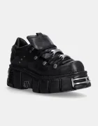 NEW ROCK Кожени маратонки в черно M-120N-S26