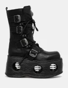 NEW ROCK Кожени обувки ITALI Y NOMADA NEGRO + SPACE MUELLES