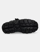 NEW ROCK Маратонки от набук Nobuck Negro + Nobuck Rosa + Tower Negro Lateral в черно M-106-C26