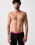 Nike прилепнали боксерки мъжки от памук с еластан 3 броя черни NQ00KE1286