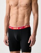 Nike прилепнали боксерки мъжки от памук с еластан 3 броя черни NQ00KE1286