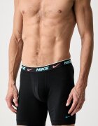 Nike прилепнали боксерки мъжки от памук с еластан 3 броя черни NQ00KE1286
