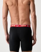 Nike прилепнали боксерки мъжки от памук с еластан 3 броя черни NQ00KE1286