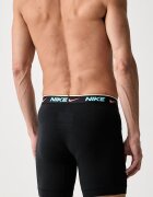 Nike прилепнали боксерки мъжки от памук с еластан 3 броя черни NQ00KE1286