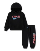 Nike спортен комплект анцуг за деца с памук черен 86P315