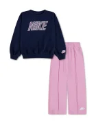 Nike спортен комплект анцуг за деца с памук розов 36P178