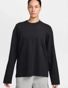 nike sportswear блуза с дълги ръкави дамска от памук Luxe черна IM6441.010