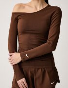 nike sportswear блуза с дълги ръкави дамска с добавен лиосел кафява IX7065.259