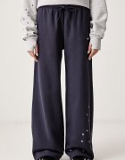 nike sportswear спортен панталон дамски с памук Studio Fleece сив IX7048.013