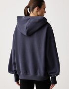 nike sportswear суичър с качулка дамски с памук Studio Fleece сив IX7043.013