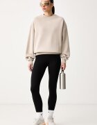 nike sportswear уголемен суичър дамски с памук Studio Fleece бежов IM8082.236