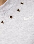 nike sportswear уголемен суичър дамски с памук Studio Fleece сив IX7045.012