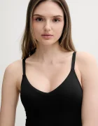 Nike цял бански дамски черен NESSF232