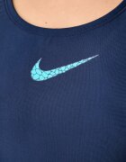 Nike цял бански дамски син NESSG018