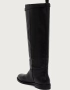 Nokwol ботуши под коляното дамски от кожа Vera Black Leather черни Vera Black Leather