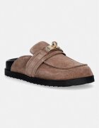 Nokwol чехли дамски от велур Tammy Mushroom Suede кафяви Tammy Mushroom Suede
