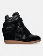 Nokwol EDEN маратонки дамски от велур черни Eden Black Leather