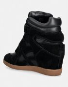 Nokwol EDEN маратонки дамски от велур черни Eden Black Leather