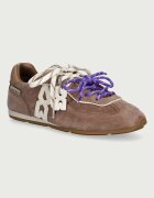 Nokwol Method Mushroom Suede маратонки дамски от кожа бежови Method Mushroom Suede