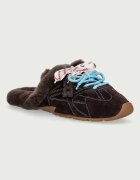 Nokwol пантофи дамски от кожа Atlas Mule Brown Suede кафяви Atlas Mule Brown Suede