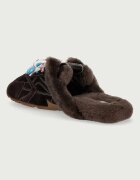 Nokwol пантофи дамски от кожа Atlas Mule Brown Suede кафяви Atlas Mule Brown Suede