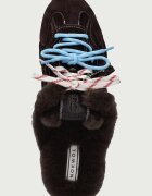 Nokwol пантофи дамски от кожа Atlas Mule Brown Suede кафяви Atlas Mule Brown Suede