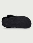 Nokwol пантофи дамски от кожа Toby Black Suede Shearling черни Toby Black Suede Shearling