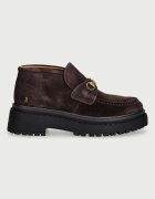 Nokwol половинки обувки дамски от кожа Pippa Brown Suede кафяви Pippa Brown Suede