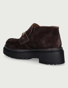 Nokwol половинки обувки дамски от кожа Pippa Brown Suede кафяви Pippa Brown Suede