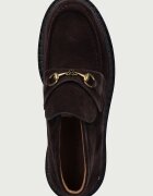 Nokwol половинки обувки дамски от кожа Pippa Brown Suede кафяви Pippa Brown Suede