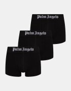 Palm Angels прилепнали боксерки мъжки от памук с еластан 3 броя черни PLA1UMBTR01TR