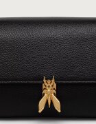Patrizia Pepe чанта crossbody дамска от кожа черна 8B0117.L133