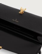 Patrizia Pepe чанта crossbody дамска от кожа черна 8B0117.L133