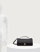 Patrizia Pepe чанта crossbody дамска от кожа черна 8B0117.L133