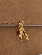 Patrizia Pepe чанта crossbody дамска от велур бежова 8B0173.L152