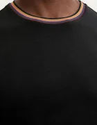 Paul Smith Памучна тениска в черно с изчистен дизайн M1R-697PS-H00084