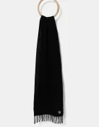Paul Smith Вълнен шал мъжки в черно с изчистен дизайн M1A-150K-PZEBRA