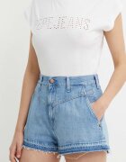 Pepe Jeans Дънков къс панталон A-LINE SHORT UHW SKY