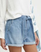 Pepe Jeans Дънков къс панталон A-LINE SHORT UHW VINTAGE
