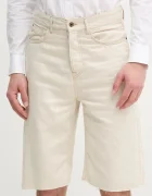 Pepe Jeans Дънков къс панталон BERMUDA SHORT ECRU