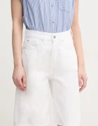 Pepe Jeans Дънков къс панталон BERMUDA SHORT UHW WHT