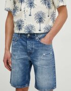 Pepe Jeans Дънков къс панталон RELAXED SHORT REPAIR