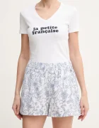 Pepe Jeans Ленен къс панталон DARCY