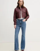Pepe Jeans Ленена тениска MEGAN в бяло PL506049
