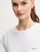 Pepe Jeans Памучна тениска BLOOMA в бяло PL506030
