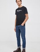 Pepe Jeans Памучна тениска Eggo N в тъмносиньо PMB10397