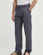 Pepe Jeans Панталон RELAXED PLEATED LINEN PANTS