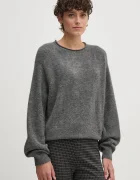Pepe Jeans Пуловер с вълна IRMA CREW NECK дамски в сиво от лека материя PL702192